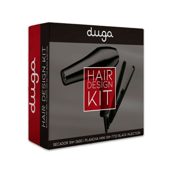 Kit Secador + Planchita Mini Duga D5005 - Imagen 4