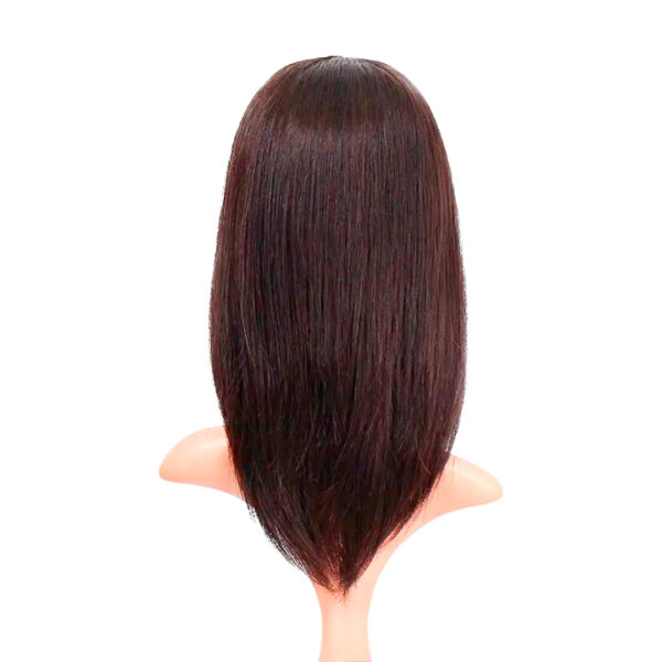 Peluca De Cabello Natural Lacia Castaño Oscuro Larga - Imagen 5