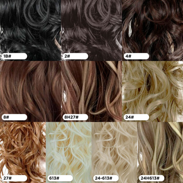 Extensión Térmica Cola Ponytail Con Broche Ondulada 75cm - Imagen 4
