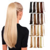 Extensión Térmica Cola Ponytail Con Lazo Lacia 80Cm