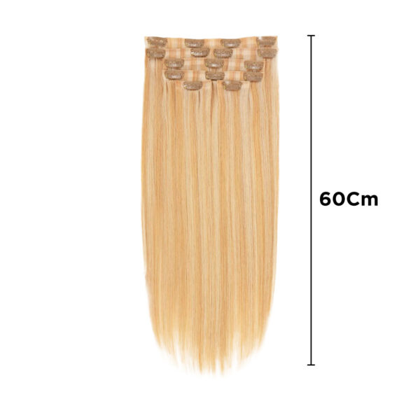 Set Extensiones Cortinas 7 Piezas Cabello 100% Natural 60Cm - Imagen 3