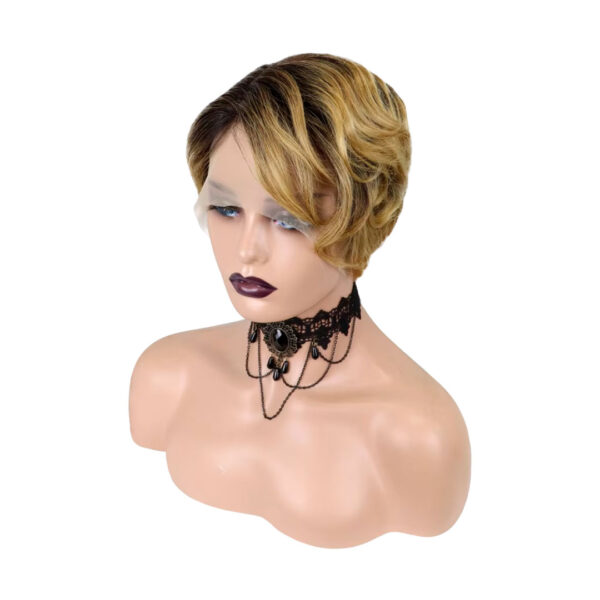 Peluca Lace Front 100% Natural Pixie Wig Lacia - Imagen 2