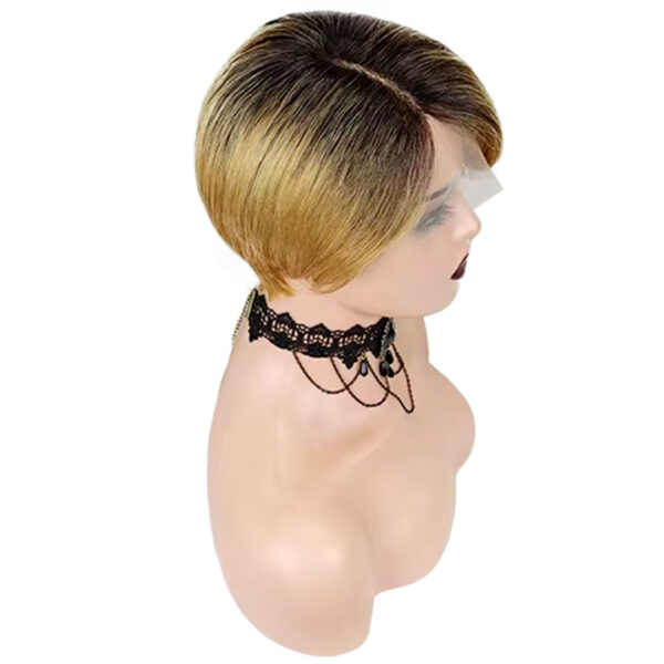 Peluca Lace Front 100% Natural Pixie Wig Lacia - Imagen 4
