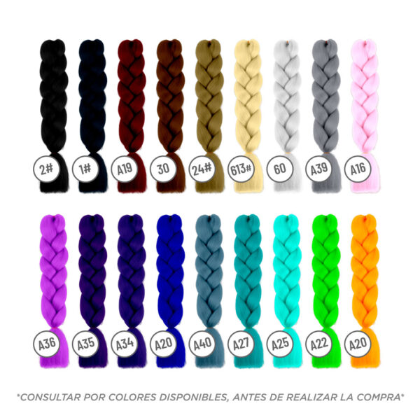 Kanekalon Combinado Para Trenzas Caribeñas, Africanas X-Pression - Imagen 2