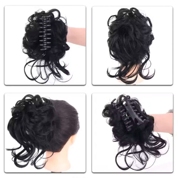 Rodete Postizo Con Mechas 25cm - Imagen 2