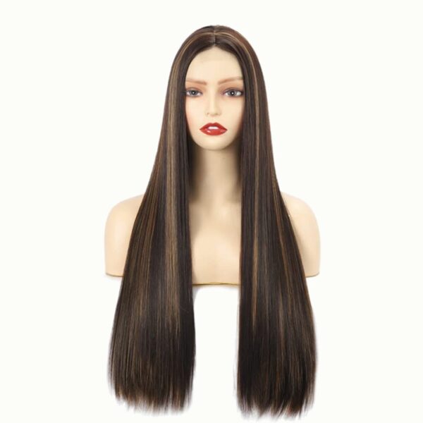 Peluca Lace Front Termica Larga Lacia Art. WL9352-R6-6A-27S