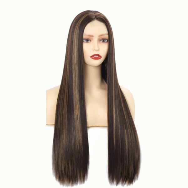 Peluca Lace Front Termica Larga Lacia Art. WL9352-R6-6A-27S - Imagen 2