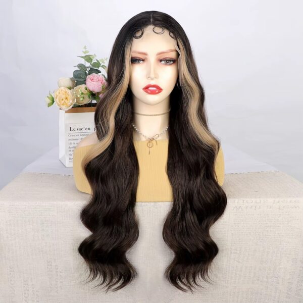 Peluca Full Lace Front Termica Larga Ondulada Art. RLL60091-R2-6-26