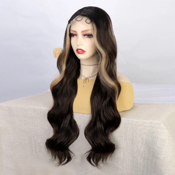 Peluca Full Lace Front Termica Larga Ondulada Art. RLL60091-R2-6-26 - Imagen 2
