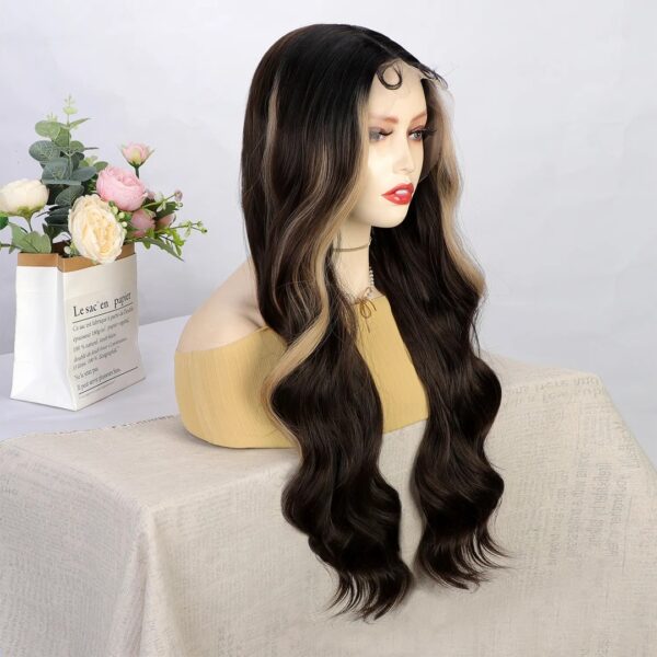Peluca Full Lace Front Termica Larga Ondulada Art. RLL60091-R2-6-26 - Imagen 3