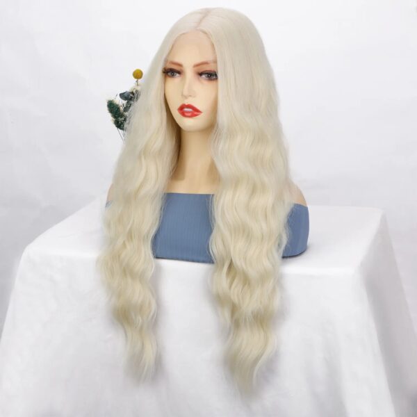 Peluca Full Lace Front Termica Larga Ondulada Art. RLL60124-613 - Imagen 2