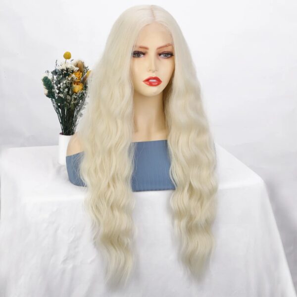 Peluca Full Lace Front Termica Larga Ondulada Art. RLL60124-613 - Imagen 3