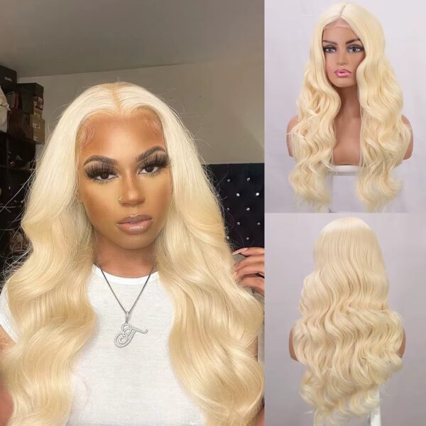 Peluca Lace Front Termica Larga Ondulada Art. NYL2446-613 - Imagen 3