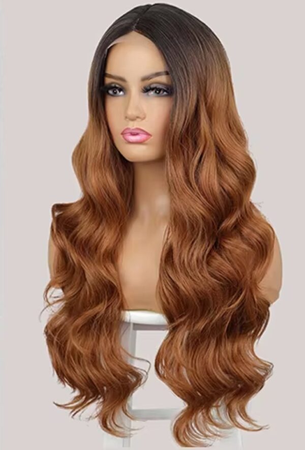 Peluca Lace Front Termica Larga Ondulada Art. NYL2446-R2-27-30