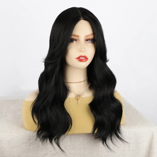 Peluca Lace Front Termica Larga Ondulada Art. NYL2656-1B - Imagen 4