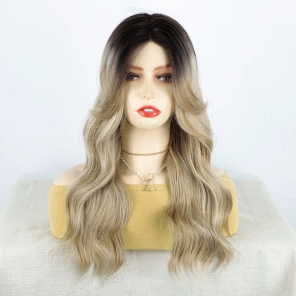 Peluca Lace Front Termica Larga Ondulada Art. NYL2656-R4-18-60