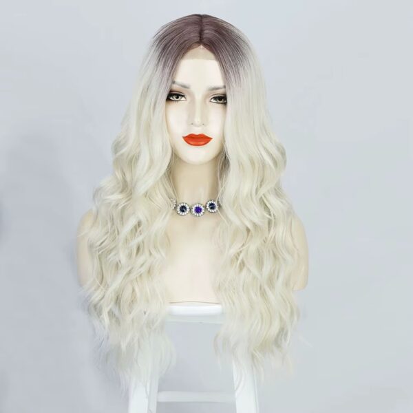 Peluca Lace Front Termica Larga Ondulada Art. NYL2396-R8A-613