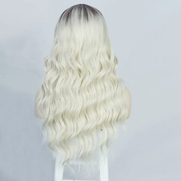 Peluca Lace Front Termica Larga Ondulada Art. NYL2396-R8A-613 - Imagen 4