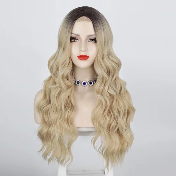 Peluca Lace Front Termica Larga Ondulada Art. NYL2396-R4-16-60
