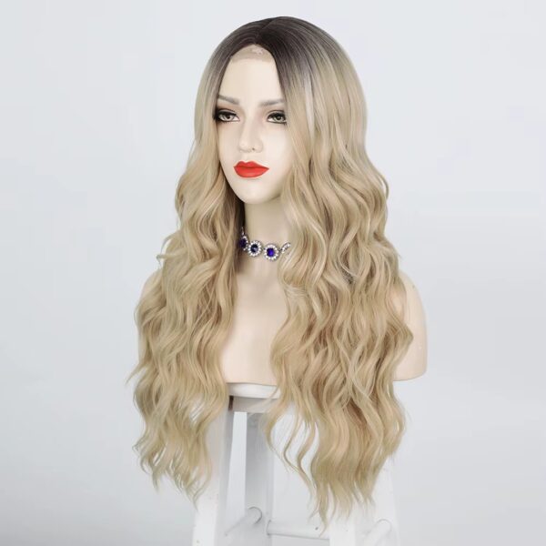 Peluca Lace Front Termica Larga Ondulada Art. NYL2396-R4-16-60 - Imagen 2