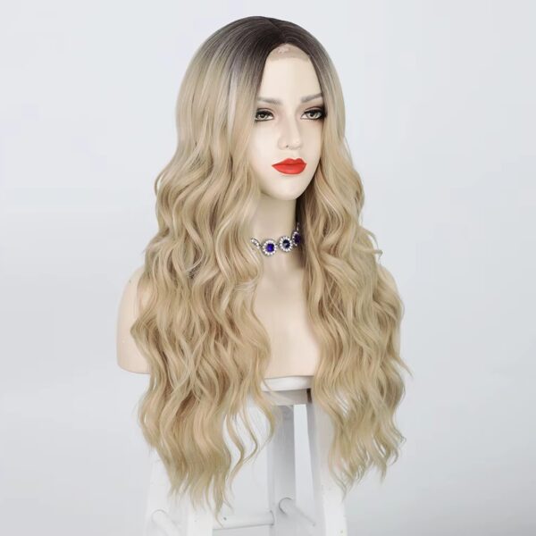 Peluca Lace Front Termica Larga Ondulada Art. NYL2396-R4-16-60 - Imagen 3