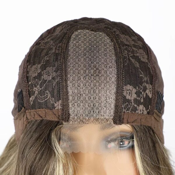 Peluca Lace Front Termica Larga Ondulada Art. NYL2396-R4-18T-613 - Imagen 6