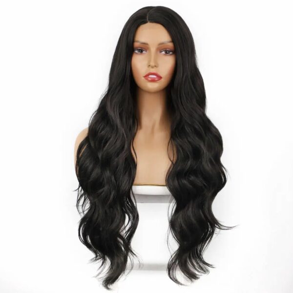 Peluca Lace Front Termica Larga Ondulada Art. NYL2367-1B