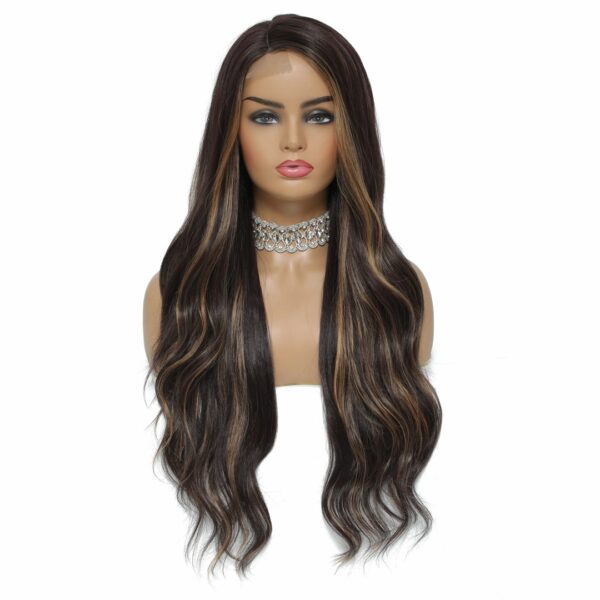 Peluca Lace Front Termica Larga Ondulada Art. NYL2532-R4-4-153