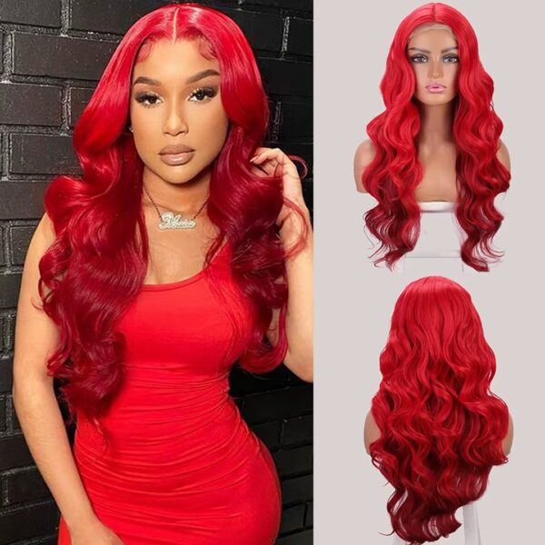Peluca Lace Front Termica Larga Ondulada Art. NYL2446-2316-113 - Imagen 3