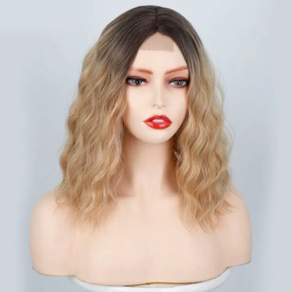 Peluca Lace Front Termica Mediana Ondulada Art. NYS803-R4-27-613 - Imagen 3