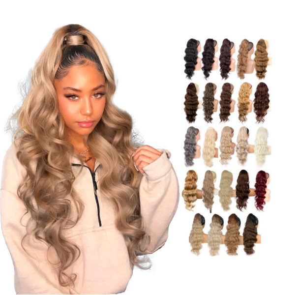 Extension Ponytail Cola De Caballo Ondulado con Cordon 66cm