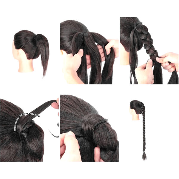 Extensión Cola de caballo Trenza Envolvente 66cm - Imagen 2