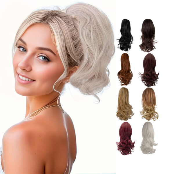 Cola De Caballo Postizo Coleta Broche Ponytail Térmica 30cm