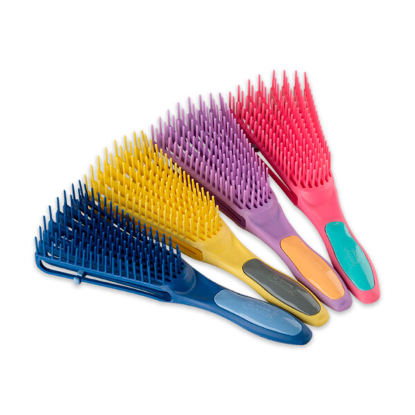 Cepillo Desenredante Anti Frizz Flexible Caracol Dompel